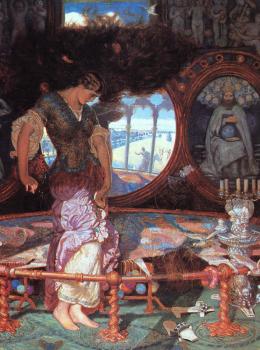 威廉 霍爾曼 亨特 The Lady of Shalott 威廉 霍爾曼 亨特 The Lady of Shalott